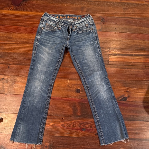 Rock Revival Women's Blue Jeans - Picture 1 of 6